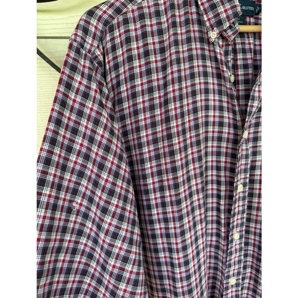 Vintage 1990’s ‘Ralph Lauren’ Soft Cotton Long Sleeved Collared Shirt - L - Picture 3 of 4